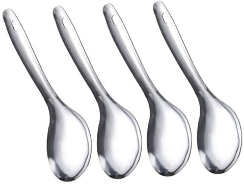 Cabilock Cucharas De Acero Inoxidable Para Arroz Prácticas y Reutilizables Accesorio De Cocina