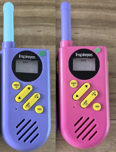 Inspireyes Walkie Talkies for Kids Rechargeable, 48 Hours Working Time 2 Way Radio Long Range, Outdoor Camping Games Toy Birthday Xmas Gift for Boys Age 8-12 3-5 Girls