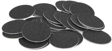 60pcs 180 Grit Foot File Replacement Sandpaper Pads Self Adhesive Pedicure Tool Electric Foot File Refill Disks for Exfoliating Feet Painlessly and Safely - Universal Fit