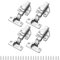 INMOZATA 4Pcs Kitchen Cupboard Hinges 110 Degree Detachable Cabinet Hinges 3D Full Overlay Door Hinge with Screws