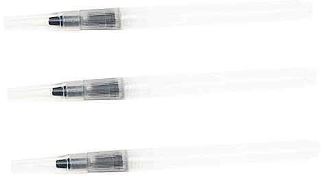 PartyKindom 3pcs Water Brush Pens Watercolour Paint Pens Large Capacity Water Soluble Paintbrushes for Students and Artists Suitable for School Painting and Crafts