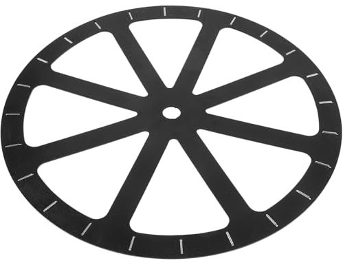 Healifty Rotating Turntable Display Base Round Plastic Swivel Plate for Jewelry Product Showcase Rotation for Malls Exhibitions Home Use