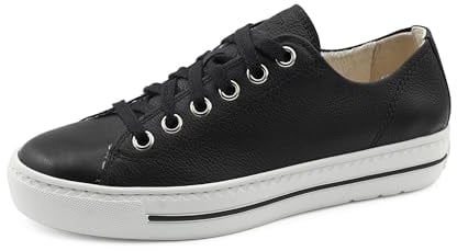 Paul Green Damen, Frauen Low-Top Sneaker,schnürer,Plateausohle,Halbschuhe,straßenschuhe,Strassenschuhe,Sportschuhe,Schwarz (JA),41 EU / 7.5 UK