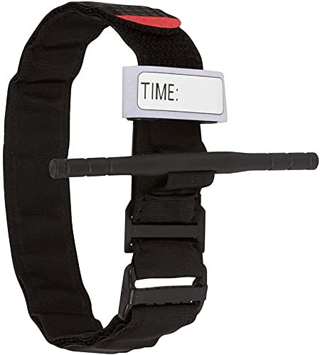 Torniquete para acampar al aire libre, torniquete de emergencia militar para combate, torniquete con una sola mano, equipo de primeros auxilios médicos para la familia, niños, entrenamiento (1 Pack)