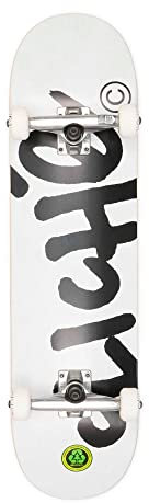 Skateboard Complete, Handwritten, 8.25 x 32.0 cm, Orange/Blau