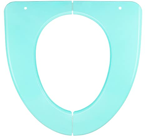 LNQ LUNIQI Toilettensitzbezug für Erwachsene, zusammenklappbar, Kunststoff, waschbar, tragbar, für Zuhause, Reisen, Büro (grün)