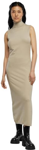 Urban Classics Damen Ladies Knitted Eco Viscose Turtleneck Dress