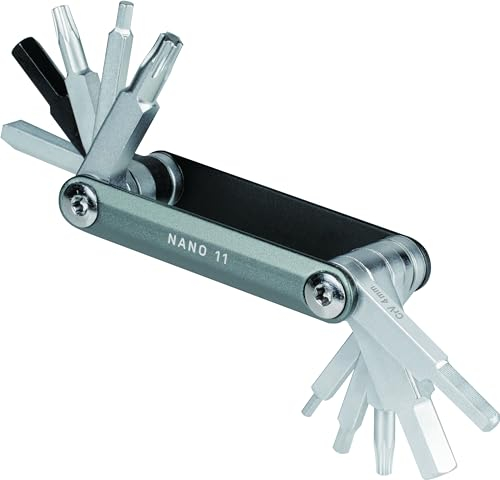 Topeak Nano 11 Werkzeug aus Aluminium und Stahl in der Farbe Schwarz Innensechskant-Schlüssel: 2/2,5/3/4/5/6/8 mm Größe: 6x2,7x1 cm, 15411002