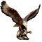 ANYBOY Harz Adler Statue Dekoration Steinadler Skulptur Modern Home Office Dekoration Desktop Dekoration，Glücksadler/Adlerstatue (Metallic)
