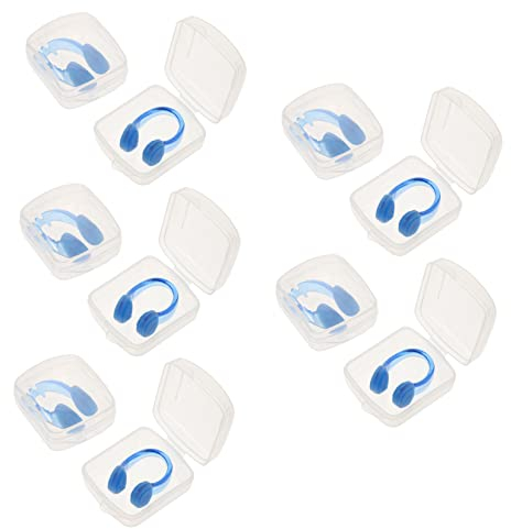 WOONEKY 10 Pezzi Tappi Anti-epistassi Per Nuoto Clip Per Il Naso Protezione Ergonomica Per Il Naso Per Il Nuoto Comode Clip Per Il Naso Morbide Accessori Per Piscina