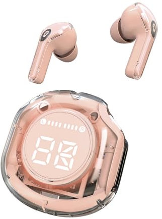 Remorui Bluetooth Kopfhörer, In Ear Kopfhörer Kabellos Bluetooth 5.0 Kabellose Kopfhörer, Noise Cancelling Wireless Earbuds, Wasserdicht Ohrhörer LED-Anzeige (J)