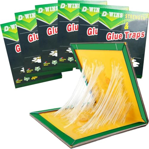 Pack Pest Trap Boards, Strong Sticky Trap Pad And Boards For Multi Pests, Glue Trap Pads for Indoor Outdoor Home Kitchen Garden, Non- Toxic.