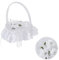 LONGHAO Strass Coussin pour Bague en Forme de Cœur Coffret pour Bague de Mariage Coussin pour Bague en Forme de Cœur pour Cérémonie de Mariage Coussin pour Bague en Forme de Cœur,pour Bague (Blanc)
