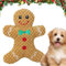 Gefülltes Weihnachts Hundespielzeug | Weiches Rentier, Zum Kauen Und Spielen Lebkuchenmann Haustierspielzeug | Niedliches Quietschendes Hundespielzeug | Interaktives Hundespielzeug Für Hunde