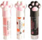 XJKLBYQ Cute Cat Claw Quick Stick Solid Glue|3PCS Cute Glue Sticks, Cat Claw Shaped Solids Glue Sticks for School Quick Stick Coloured Glue Sticks, Non Toxic Kawaii Stationery for Kids