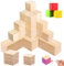 XSHAO® 30 pezzi Cubi Legno da Decorare, 3x3cm/ 4x4cm Vuoti Cubetti di Legno per Decorare/Fai da Te/Arte/Artigianato/Puzzle e Numeri
