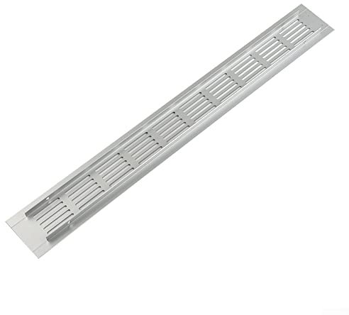 Stylish Aluminium Alloy Air Vent Grille Perfect for Bathroom Doors and Cabinets (50x400mm)