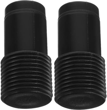 LOLIPPYY 2 Stück Teiliges Gewinde Endstück für Teleskopstangen Universeller Ersatzkopf Wiederverwendbarer Adapter für Besenstiele und Metallstangen Einfache Installation Kompatibel mit