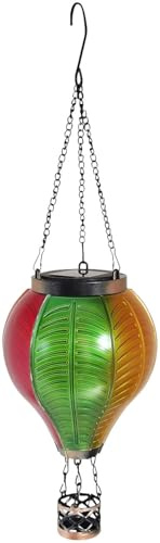 Lunartec LED Lampen: LED-Solar-Leuchte Heißluftballon,Dämmerungssensor, 5lm, 300mAh, IP44 (Solarlampe Laterne, Solarleuchten mit Sensoren, Panel)