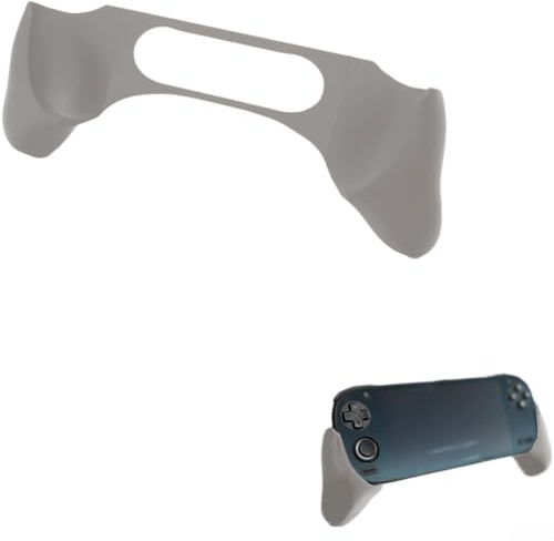 Ergonomischer Controller-Griff für Retroid Pocket 5: PC-Gaming-Griffhalterung für Handheld-Spielkonsole, sicherer Verlängerungsadapter für präzises Spielen, kompaktes 24 x 3,3 x 8,3 cm Design (grau)