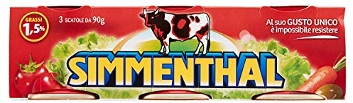 Simmenthal - Piatto Pronto di Carni Bovine, in Gelatina Vegetale - 4 pezzi da 270 g [1080 g]
