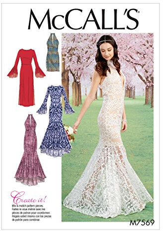McCall's Patterns 7569 A5,Misses Dresses,Sizes 6-14, Tissue, Multi-Colour, 17 x 0.5 x 0.07 cm, M7569A50