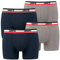 4 er Pack Levis Boxer Brief Boxershorts Men Herren Unterhose Pant Unterwäsche, Farbe:198 - Dress Blues, Bekleidungsgröße:M