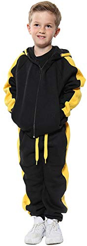 A2Z Kids Tracksuit Zipped Hoodie Joggers Activewear Loungewear Set | Comfortable Loungewear Ensemble Featuring Tapered Bottoms For Fitness