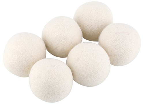 FTVOGUE Pelotas de secado de ropa de tela natural de 6 unidades