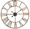 Casa Chic Wanduhr für Küche Wohnzimmer Badezimmer, Uhr Lautlos, Wanduhr Groß, Metall Uhren mit Quarz-Uhrwerk, Große Küchenuhren, Wand-Uhr Modern, Vintage Wanduhr ohne Tickgeräusche, Outdoor Uhr 60 cm