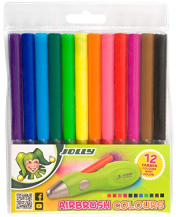 JOLLY Brevillier 12 leuchtende Farben zum Nachfüllen des JOLLY Airbrush Pen