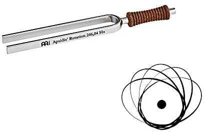 Sonic Energy Planeten Stimmgabel, Apsidenumlauf (TF-M-AR) | 246,04 Hz, Ton H3, 16,5 cm lang, 67 g, in Deutschland gefertigt, inkl. Hülle, vernickelter Stahl, Korkgriff
