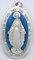 GTBITALY 60.836.31 Wundertätige Mutter Maria Miracle Medaille + Gebetslogo in lateinischem Silber Größe 9 cm mit Glitzer Glitzer von Hand emailliert