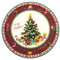 TIENDA EURASIA® Pack 4 Bajo Platos Decorativos de Navidad - Decoración Casa y Mesa - Adornos (63073 - Árbol de Navidad)