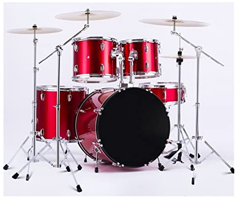 KESHUO Drum -Kit Für Erwachsene Anfänger Zum Üben Von 5 Drums 2/3/4 Becken Percussion Schlagzeug Set (Color : 33)