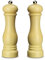 Echtwerk 2-teiliges Gewürzmühlen Set, Salz- und Pfeffermühle aus hochwertigem ABS-Kunststoff, Keramikmahlwerk, Manuelle Mühle, Ideal für Gewürze wie Pfeffer, Salz und Chili, Creme, 21 cm