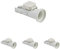 Debflex 712780 Soquet Ampoule lumière Lampe intérieure-Kit Complet Douille E27 + Fiche Dcl 2P+T-Debflex-712780, Blanc, Paquet de 4