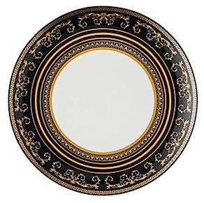 Versace by Rosenthal - Speiseteller - Virtus Gala - Porzellan - Farbe: Black - (ØxH): 28 x 2,9 cm