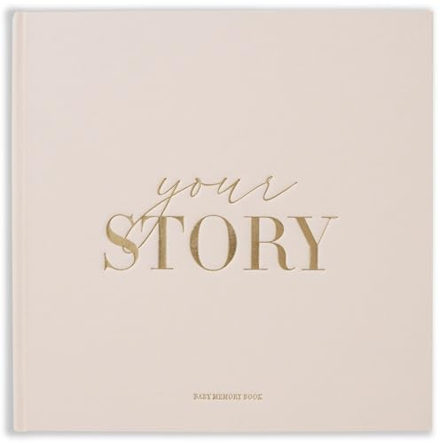 Baby-Erinnerungsbuch, Fotoalbum und Aufzeichnungstagebuch, 132 Seiten, Geschenk für Neugeborene und Mädchen, 10 x 15 cm und 12,7 x 17,8 cm, cremefarben