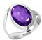 Amethyst Quarz Frau Schmuck 925 Sterling Silber Ring Größe 54 (17.2) (99021_AMFT_R7.5)