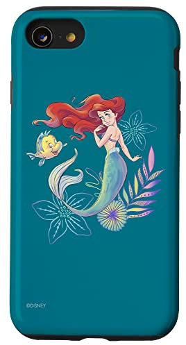 Disney Die kleine Meerjungfrau Arielle und Flunder unter dem Meer Hülle für iPhone SE (2020) / 7 / 8