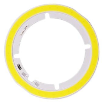 MSEURO 2 Stück 12 V COB-Ring-LED-Lampe, 64 mm, 12 V, 5 W, Tagweiß, 4000 K, RA80, for Lampen, Schreibtischlampen, DIY-Leuchten, DC12V, runder COB-Chip Lucky