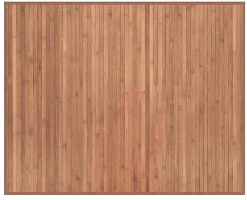 vidaXL Teppich, Bambusteppich Rechteckig, Bambusmatte rutschfest für Wohnzimmer, Läufer Küchenteppich Flurteppich, Modern, Natur 80x100cm Bambus