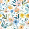 VaryPaper Carta Parati Adesiva Muro Floreale Acquerello 44.5cmx200cm Carta Adesiva per Mobili Fiori Pellicola Adesiva Fantasia Carta da Parati Adesiva Muro Camera Letto Soggiorno Armadio Scaffali