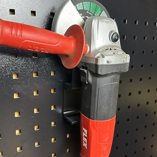 Generisch Metall Wandhalter für Winkelschleifer, Trennschleifer und Flex - Halterung für Güde Lochwand