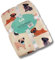 P Dot Wolf Cute Creations Hundedecke, Überwurf, wendbar, bedruckt, für Kinder, Teenager, Erwachsene, Hunde, weiche, warme Mikrofaser-Fleece, feste Decke für Bett, Couch und Reisen (klein, Mops)