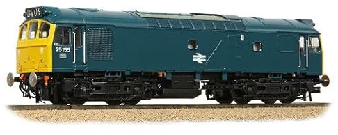 Bachmann 32-345 Class 25/2 25155 BR Blue OO Gauge