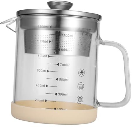 COLLBATH Milk Strainer Fat Separator Juice Jug Small Oil Strainer Pot for Yogurt Soy Milk