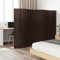Myheimly Paravent Raumteiler Paravent Trennwand Spanische Wand Vlies-Rückseite Sichtschutz Bambusmatte Flexibel Stellwand Bambus Dunkelbraun 165x400 cm Bambus