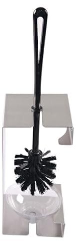 1 Stück Hygostar WC-Bürstenhalter | Edelstahl, grau, Ø: 11,5cm, H: 23cm, WC-Bürstenhalter, Toilettenbürstenhalter, Klobürstenhalter